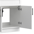 Pemberly Row Contemporary 36-inch Utility Sink & Cabinet in Pure White