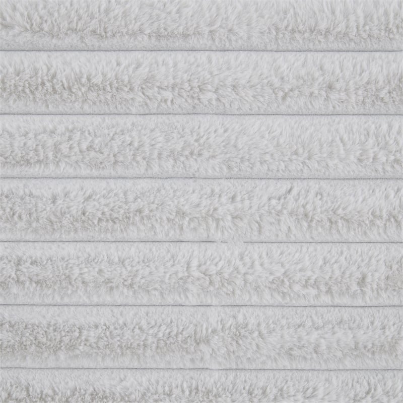 Pemberly Row Corduroy Double Reclining Love Seat with Center Console in Gray