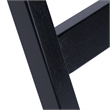 Pemberly Row Contemporary 2-Piece Snack Table Set in Black Finish