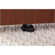 Pemberly Row Engineered Wood Right Hand L-Bow Desk in Hansen Cherry