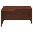 Pemberly Row Left Hand Engineered Wood L-Bow Desk Shell in Hansen Cherry