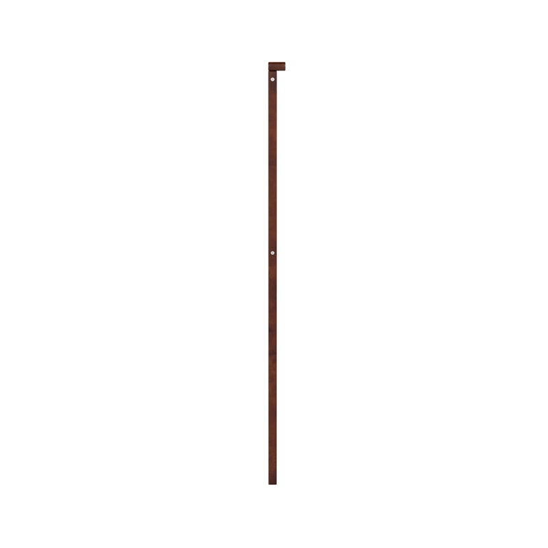 Pemberly Row Madison King Solid Wood Panel Headboard in Walnut