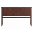 Pemberly Row Madison King Solid Wood Panel Headboard in Walnut