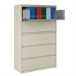 Pemberly Row 42-in Wide Metal 5 Drawer Lateral Filing Cabinet Putty/Beige
