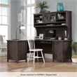 Pemberly Row Engineered Wood 2 Door Credenza Desk Hutch in Coffee Oak