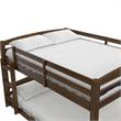 Pemberly Row Traditional Wood Espresso Phoenix Full-Over-Full Floor Bunk Bed