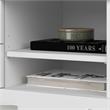 Pemberly Row Office Storage Cabinet with Drawers in White-Engineered Wood