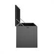 Pemberly Row Outdoor Patio Deck Storage Box Extra Large 180 Gallons in Charcoal