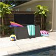 Pemberly Row Outdoor Patio Deck Storage Box Extra Large 180 Gallons in Charcoal