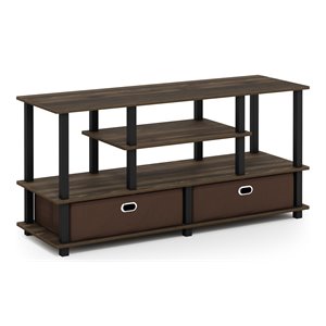 Pemberly Row Engineered Wood TV Stand for TVs up to 55&quot in Columbia Walnut