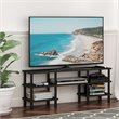 Pemberly Row Wood 3-Tier Wide Shelf TV Stand for TV up to 47