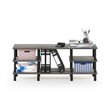 Pemberly Row Wood 3-Tier Wide Shelf TV Stand for TV up to 47