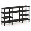 Pemberly Row Wood 4-Tier Wide Shelf TV Stand for TV up to 47