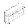 Pemberly Row Wood 4-Tier Wide Shelf TV Stand for TV up to 47