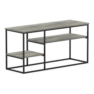 Pemberly Row Engineered Wood TV Stand for TV up to 50&quot in French Oak Gray