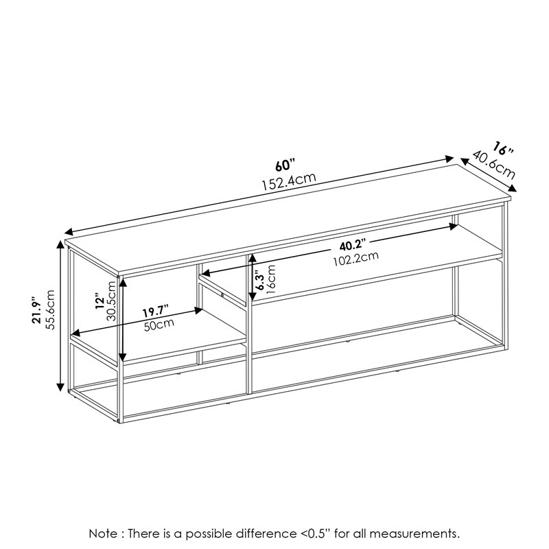 Pemberly Row Engineered Wood TV Stand for TV up to 65