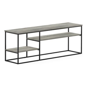 Pemberly Row Engineered Wood TV Stand for TV up to 65&quot in French Oak Gray