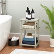 Pemberly Row 3-Tier Turn-N-Tube Engineered Wood End Table in Sonoma Oak/White