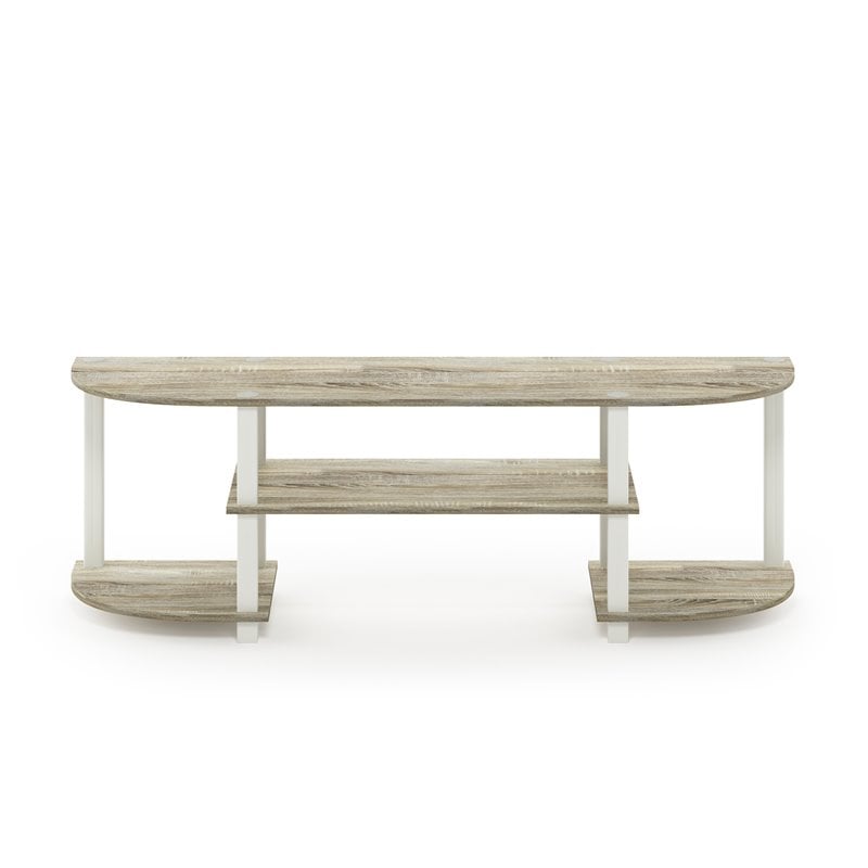 Pemberly Row Wood TV Entertainment Center for TV up to 55