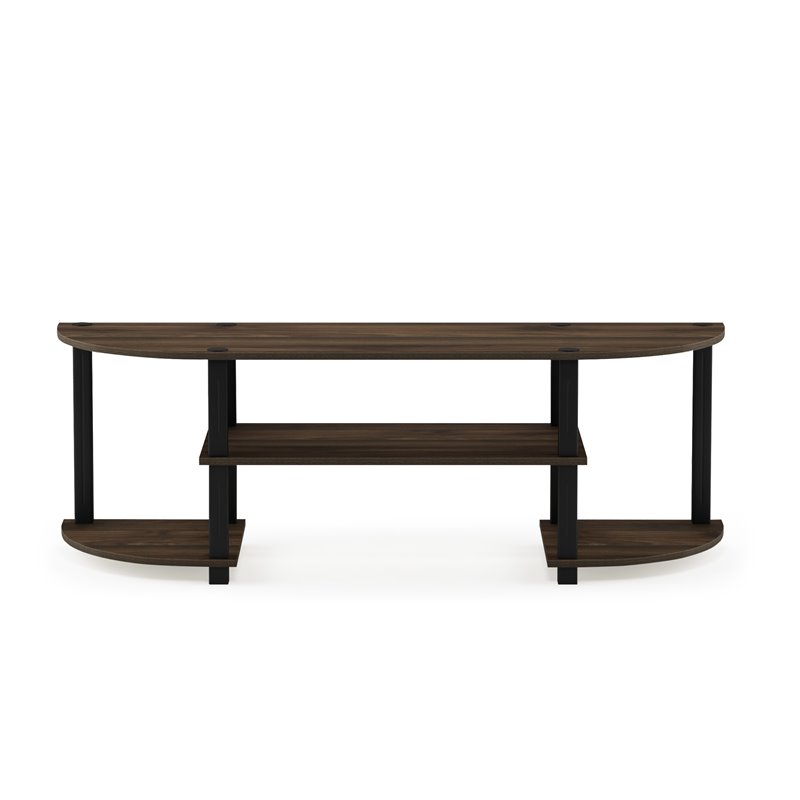 Pemberly Row Turn-S-Tube Wood TV Entertainment Center for TV up to 55