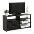 Pemberly Row Contemporary Wood TV Stand for TV up to 55