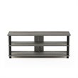 Pemberly Row Wood 3-Tier TV Stand for TV up to 48