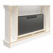 Pemberly Row Wide Mantel with Linear Electric Fireplace in Plaster
