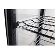 Pemberly Row LED Metal Countertop Refrigerator Display Case in Black