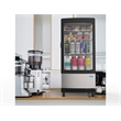 Pemberly Row LED Stainless Steel Countertop Refrigerator Display Case in White