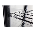 Pemberly Row LED Stainless Steel Countertop Refrigerator Display Case in White