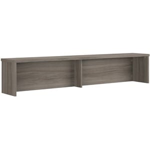 Pemberly Row Engineered Wood Reception Station Hutch in Hudson Elm/Brown