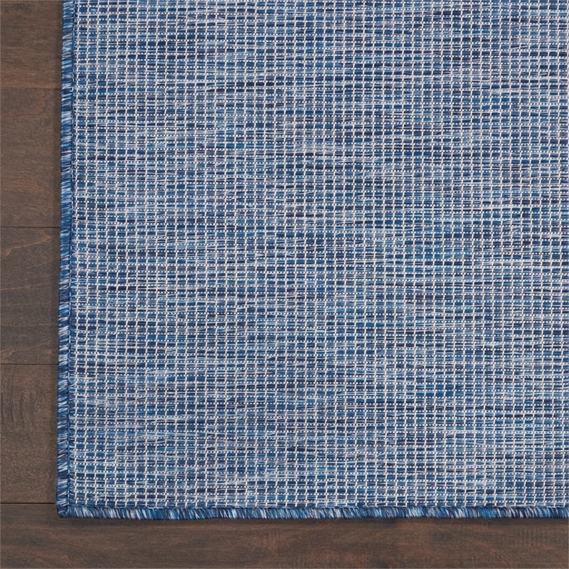 Pemberly Row 9' x 12' Navy Blue Fabric Modern Area Rug (9' x 12')