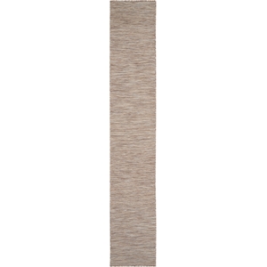 Pemberly Row 10' Runner Beige Fabric Modern Area Rug (10' Runner)