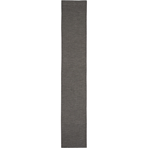 Pemberly Row 10' Runner Charcoal Fabric Modern Area Rug (10' Runner)