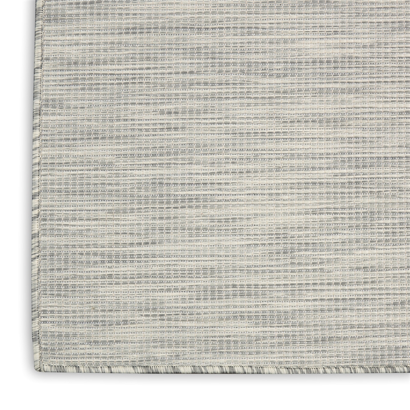 Pemberly Row 10' Runner Light Gray Fabric Modern Area Rug (10' Runner)