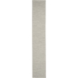 Pemberly Row 10' Runner Light Gray Fabric Modern Area Rug (10' Runner)