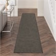 Pemberly Row 12' Runner Charcoal Fabric Modern Area Rug (12' Runner)