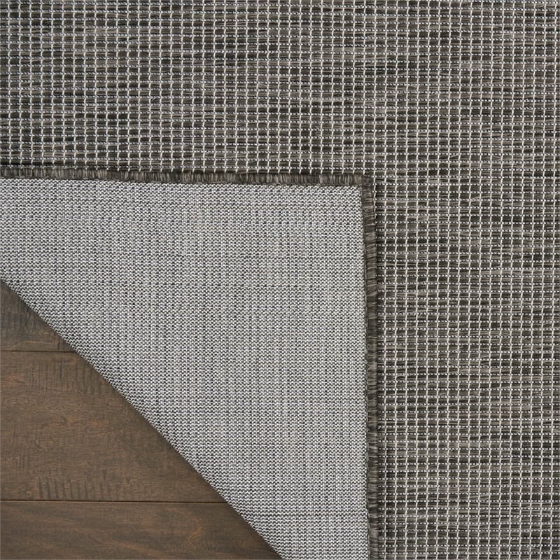 Pemberly Row 12' Runner Charcoal Fabric Modern Area Rug (12' Runner)