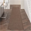 Pemberly Row 12' Runner Natural Fabric Modern Area Rug (12' Runner)
