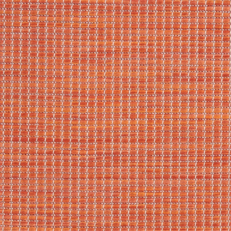 Pemberly Row 12' Runner Terracotta Fabric Modern Area Rug (12' Runner)