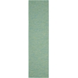 Pemberly Row 8' Runner Blue Green Fabric Modern Area Rug (8' Runner)