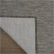 Pemberly Row 8' Runner Charcoal Fabric Modern Area Rug (8' Runner)