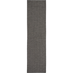 Pemberly Row 8' Runner Charcoal Fabric Modern Area Rug (8' Runner)