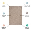 Pemberly Row 7' x 10' Terracotta Fabric Modern Area Rug (7' x 10')