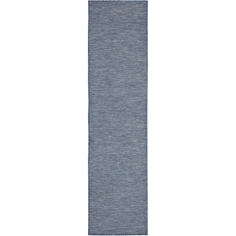 Pemberly Row 8' Runner Navy Blue Fabric Modern Area Rug (8' Runner)