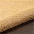 Pemberly Row 8' Runner Yellow Fabric Modern Area Rug (8' Runner)