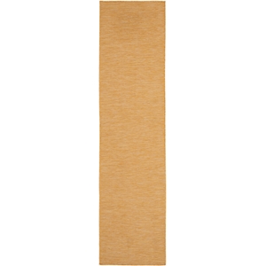 Pemberly Row 8' Runner Yellow Fabric Modern Area Rug (8' Runner)
