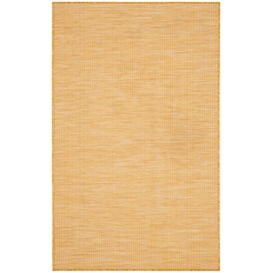Pemberly Row 3' x 5' Yellow Fabric Modern Area Rug (3' x 5')
