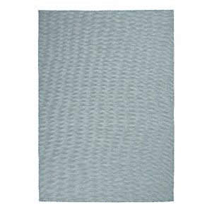 Pemberly Row Contemporary 4' x 6' Aqua Fabric Modern Area Rug (4' x 6')