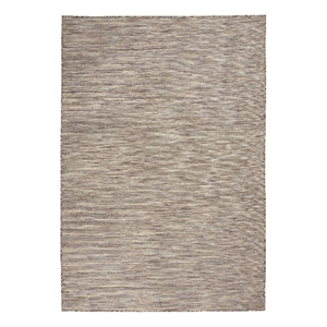 Pemberly Row Contemporary 4' x 6' Beige Fabric Modern Area Rug (4' x 6')